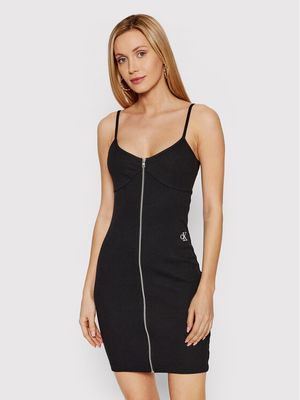 Sukienka na lato dopasowana Calvin Klein Jeans ze sklepu: MODIVO w kategorii: Sukienki - zdjęcie WP-EBWP-BKLVO-LN0_0000209968415