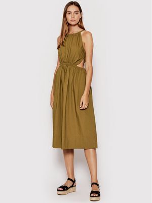 Sukienka gładka elegancka Sisley ze sklepu: MODIVO w kategorii: Sukienki - zdjęcie WP-EBWP-BKLVO-LN0_0000300087435