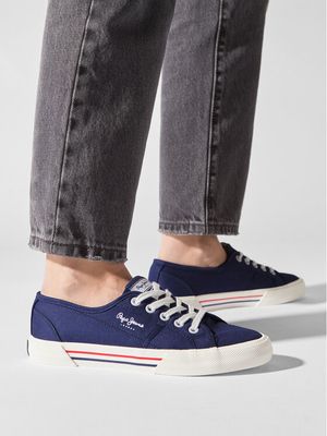 Pepe Jeans - Trampki damskie na wiosnę ze sklepu: MODIVO w kategorii: Trampki damskie - zdjęcie WP-EBWP-BKLVO-LN0_0000300291221