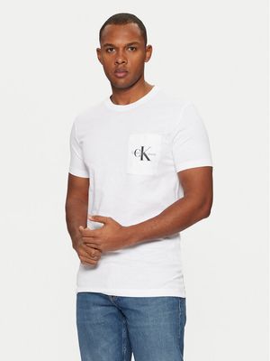 T-shirt męski wiosenny casual Calvin Klein Jeans ze sklepu: MODIVO w kategorii: T-shirty męskie - zdjęcie WP-EBWP-BKLVO-LN0_0000300604472