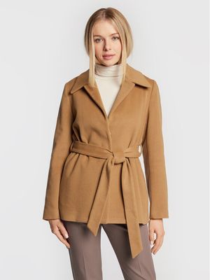 Płaszcz damski Calvin Klein ze sklepu: MODIVO w kategorii: Płaszcze damskie - zdjęcie WP-EBWP-BKLVO-LN0_0000300623459