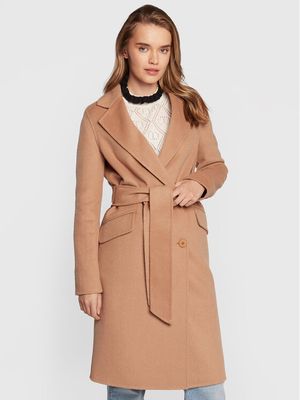Płaszcz damski casual Twinset ze sklepu: MODIVO w kategorii: Płaszcze damskie - zdjęcie WP-EBWP-BKLVO-LN0_0000301054450