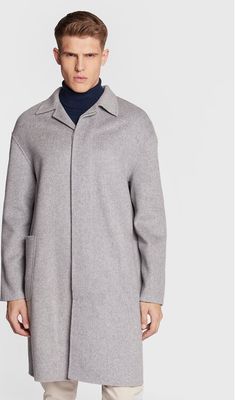 Płaszcz męski jesienny elegancki Calvin Klein ze sklepu: MODIVO w kategorii: Płaszcze męskie - zdjęcie WP-EBWP-BKLVO-LN0_0000301068198