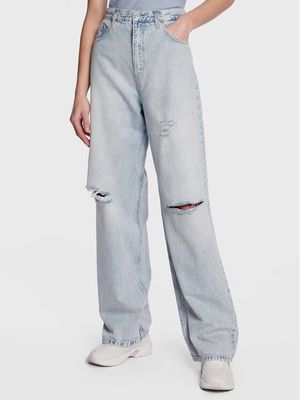 Jeansy damskie casual Calvin Klein Jeans ze sklepu: MODIVO w kategorii: Jeansy damskie - zdjęcie WP-EBWP-BKLVO-LN0_0000301087618