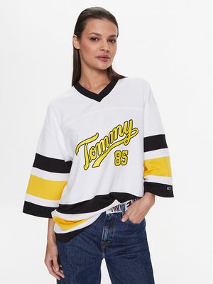 Bluzka damska jesienna Tommy Jeans ze sklepu: MODIVO w kategorii: Bluzki damskie - zdjęcie WP-EBWP-BKLVO-LN0_0000301092186