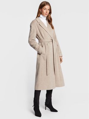 Płaszcz damski casual Calvin Klein ze sklepu: MODIVO w kategorii: Płaszcze damskie - zdjęcie WP-EBWP-BKLVO-LN0_0000301144885