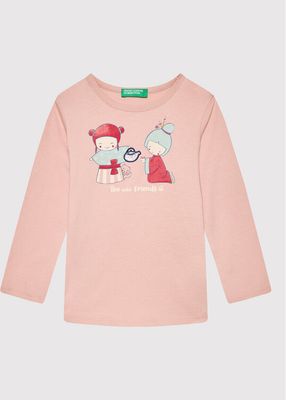 Bluzka dziewczęca wiosenna United Colors Of Benetton ze sklepu: MODIVO w kategorii: Bluzki dziewczęce - zdjęcie WP-EBWP-BKLVO-LN0_0000301232520