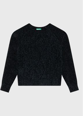 Sweter dziewczęcy na zimę United Colors Of Benetton ze sklepu: MODIVO w kategorii: Swetry dziewczęce - zdjęcie WP-EBWP-BKLVO-LN0_0000301238966