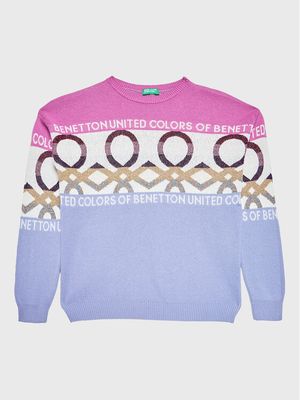 Sweter dziewczęcy na jesień United Colors Of Benetton ze sklepu: MODIVO w kategorii: Swetry dziewczęce - zdjęcie WP-EBWP-BKLVO-LN0_0000301240242