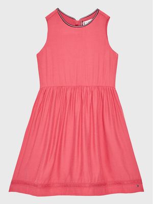 Sukienka dziewczęca na lato Tommy Hilfiger ze sklepu: MODIVO w kategorii: Sukienki dziewczęce - zdjęcie WP-EBWP-BKLVO-LN0_0000301397670