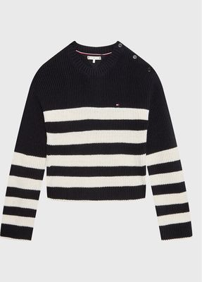 Sweter dziewczęcy na zimę Tommy Hilfiger ze sklepu: MODIVO w kategorii: Swetry dziewczęce - zdjęcie WP-EBWP-BKLVO-LN0_0000301400707