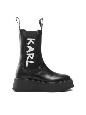 Botki jesienne Karl Lagerfeld ze sklepu: MODIVO w kategorii: Botki - zdjęcie WP-EBWP-BKLVO-LN0_0000301442592