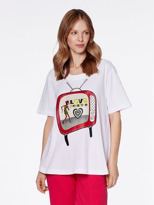 Bluzka damska Love Moschino ze sklepu: MODIVO w kategorii: Bluzki damskie - zdjęcie WP-EBWP-BKLVO-LN0_0000301683896