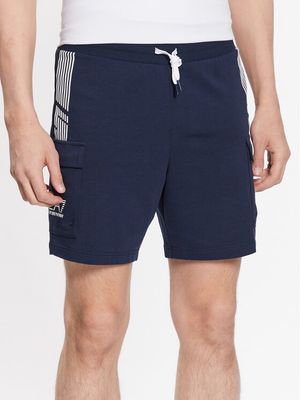 EA7 Emporio Armani - Spodenki męskie w sportowym stylu ze sklepu: MODIVO w kategorii: Spodenki męskie - zdjęcie WP-EBWP-BKLVO-LN0_0000301877806