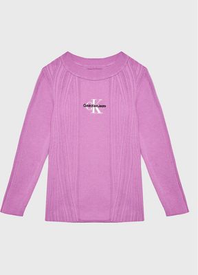 Sweter dziewczęcy Calvin Klein Jeans ze sklepu: MODIVO w kategorii: Swetry dziewczęce - zdjęcie WP-EBWP-BKLVO-LN0_0000301946212