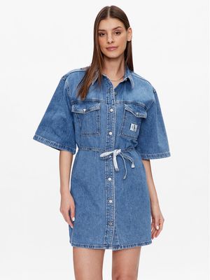 Calvin Klein Jeans - Sukienka casual na wiosnę ze sklepu: MODIVO w kategorii: Sukienki - zdjęcie WP-EBWP-BKLVO-LN0_0000302176489