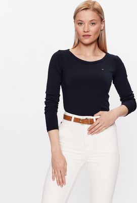 Bluzka damska wiosenna Tommy Hilfiger ze sklepu: MODIVO w kategorii: Bluzki damskie - zdjęcie WP-EBWP-BKLVO-LN0_0000302246137