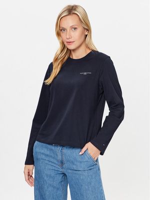 Bluzka damska casual Tommy Hilfiger ze sklepu: MODIVO w kategorii: Bluzki damskie - zdjęcie WP-EBWP-BKLVO-LN0_0000302246434