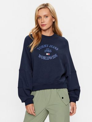 Bluza damska w stylu młodzieżowym Tommy Jeans ze sklepu: MODIVO w kategorii: Bluzy damskie - zdjęcie WP-EBWP-BKLVO-LN0_0000302247417