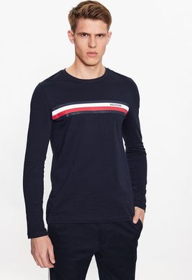 T-shirt męski jesienny Tommy Hilfiger ze sklepu: MODIVO w kategorii: T-shirty męskie - zdjęcie WP-EBWP-BKLVO-LN0_0000302247448