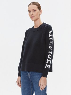 Sweter damski casual Tommy Hilfiger ze sklepu: MODIVO w kategorii: Swetry damskie - zdjęcie WP-EBWP-BKLVO-LN0_0000302248254