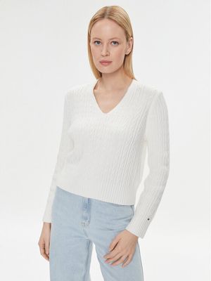 Sweter damski casualowy Tommy Hilfiger ze sklepu: MODIVO w kategorii: Swetry damskie - zdjęcie WP-EBWP-BKLVO-LN0_0000302248438