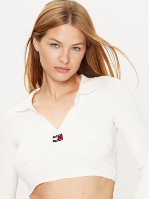 Sweter damski casual na zimę Tommy Jeans ze sklepu: MODIVO w kategorii: Swetry damskie - zdjęcie WP-EBWP-BKLVO-LN0_0000302249305