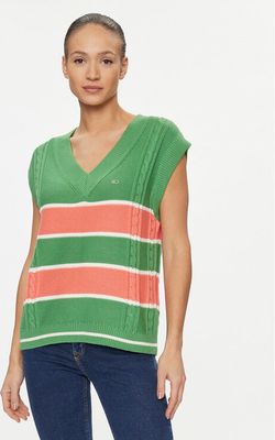 Sweter damski młodzieżowy na zimę Tommy Jeans ze sklepu: MODIVO w kategorii: Swetry damskie - zdjęcie WP-EBWP-BKLVO-LN0_0000302249435