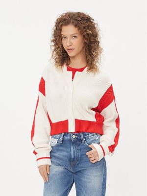 Tommy Jeans - Sweter damski w stylu młodzieżowym ze sklepu: MODIVO w kategorii: Swetry damskie - zdjęcie WP-EBWP-BKLVO-LN0_0000302249473