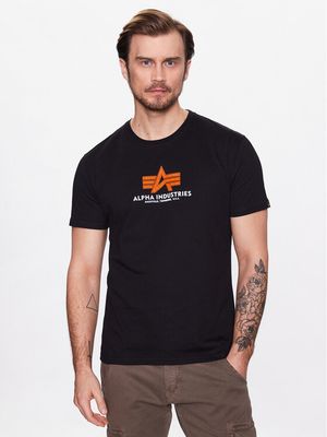 T-shirt męski w stylu młodzieżowym Alpha Industries ze sklepu: MODIVO w kategorii: T-shirty męskie - zdjęcie WP-EBWP-BKLVO-LN0_0000302285419