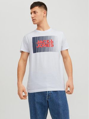 T-shirt męski wiosenny Jack & Jones ze sklepu: MODIVO w kategorii: T-shirty męskie - zdjęcie WP-EBWP-BKLVO-LN0_0000302304615