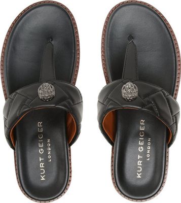 Kurt Geiger - Klapki damskie na lato ze sklepu: MODIVO w kategorii: Klapki damskie - zdjęcie WP-EBWP-BKLVO-LN0_0000302376551