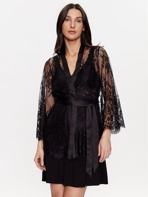 Hunkemöller - Szlafrok damski elegancki koronkowy ze sklepu: MODIVO w kategorii: Szlafroki damskie - zdjęcie WP-EBWP-BKLVO-LN0_0000302510122