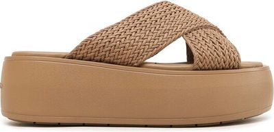 Klapki damskie na lato Calvin Klein ze sklepu: MODIVO w kategorii: Klapki damskie - zdjęcie WP-EBWP-BKLVO-LN0_0000302516551