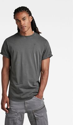 G-Star Raw - T-shirt męski na wiosnę casual ze sklepu: MODIVO w kategorii: T-shirty męskie - zdjęcie WP-EBWP-BKLVO-LN0_0000302678426