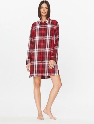 Koszula nocna z nadrukami Tommy Hilfiger ze sklepu: MODIVO w kategorii: Koszule nocne - zdjęcie WP-EBWP-BKLVO-LN0_0000302795819