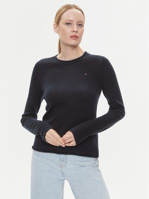Sweter damski casual Tommy Hilfiger ze sklepu: MODIVO w kategorii: Swetry damskie - zdjęcie WP-EBWP-BKLVO-LN0_0000302797912