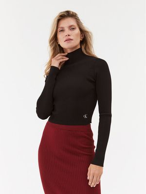 Calvin Klein Jeans - Sweter damski casual ze sklepu: MODIVO w kategorii: Swetry damskie - zdjęcie WP-EBWP-BKLVO-LN0_0000302802395