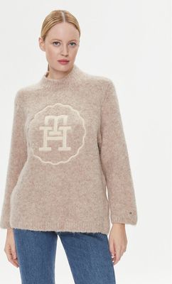 Sweter damski na zimę w stylu młodzieżowym Tommy Hilfiger ze sklepu: MODIVO w kategorii: Swetry damskie - zdjęcie WP-EBWP-BKLVO-LN0_0000302809349
