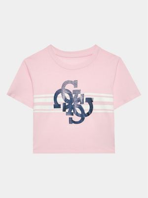 Bluzka dziewczęca na lato Guess ze sklepu: MODIVO w kategorii: Bluzki dziewczęce - zdjęcie WP-EBWP-BKLVO-LN0_0000302833962