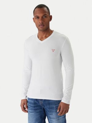 T-shirt męski casual Guess ze sklepu: MODIVO w kategorii: T-shirty męskie - zdjęcie WP-EBWP-BKLVO-LN0_0000302841905