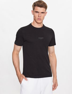Guess - T-shirt męski casualowy ze sklepu: MODIVO w kategorii: T-shirty męskie - zdjęcie WP-EBWP-BKLVO-LN0_0000302843169