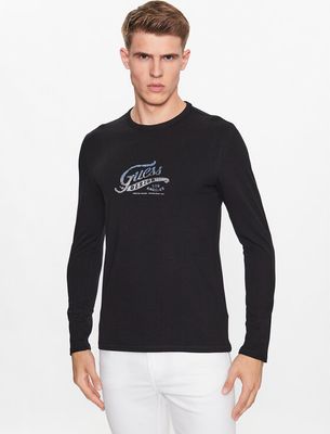 T-shirt męski na jesień Guess ze sklepu: MODIVO w kategorii: T-shirty męskie - zdjęcie WP-EBWP-BKLVO-LN0_0000302845477