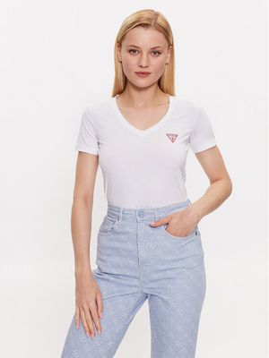 Bluzka damska casualowa Guess ze sklepu: MODIVO w kategorii: Bluzki damskie - zdjęcie WP-EBWP-BKLVO-LN0_0000302858361