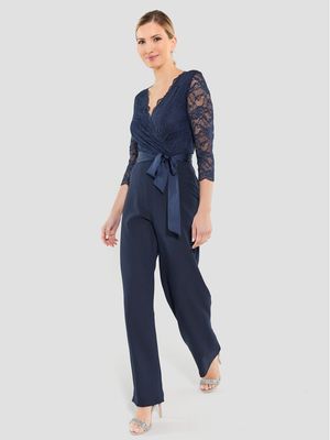 Kombinezon damski elegancki Swing ze sklepu: MODIVO w kategorii: Kombinezony damskie - zdjęcie WP-EBWP-BKLVO-LN0_0000302950249