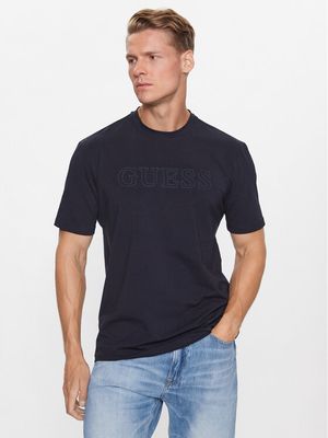 T-shirt męski na wiosnę Guess ze sklepu: MODIVO w kategorii: T-shirty męskie - zdjęcie WP-EBWP-BKLVO-LN0_0000303023430
