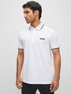 T-shirt męski na wiosnę casual BOSS ze sklepu: MODIVO w kategorii: T-shirty męskie - zdjęcie WP-EBWP-BKLVO-LN0_0000303029487