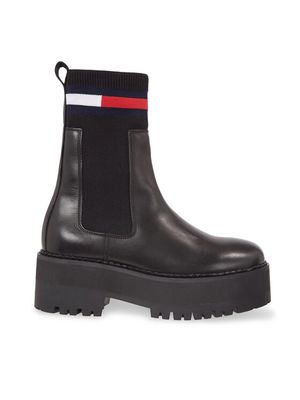 Botki jesienne Tommy Jeans ze sklepu: MODIVO w kategorii: Botki - zdjęcie WP-EBWP-BKLVO-LN0_0000303070595