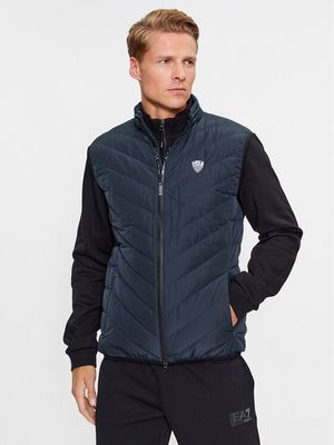 EA7 Emporio Armani - Kamizelka męska elegancka jesienna ze sklepu: MODIVO w kategorii: Kamizelki męskie - zdjęcie WP-EBWP-BKLVO-LN0_0000303085131