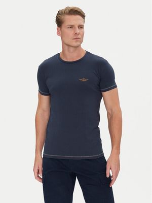 T-shirt męski na wiosnę Aeronautica Militare ze sklepu: MODIVO w kategorii: T-shirty męskie - zdjęcie WP-EBWP-BKLVO-LN0_0000303095734